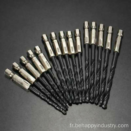 15pcs HSS Twist Forets pour métal